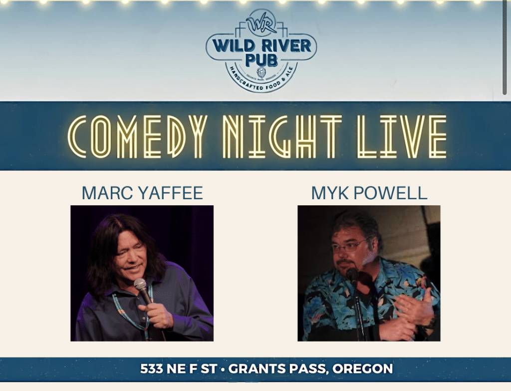 Wild Rive Pub Comedy Grant Pass - Laugh With Marc